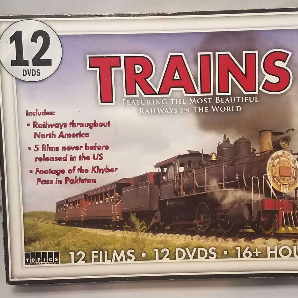 Trains Featuring the Most Beautiful Railways in the World 12 DVD set